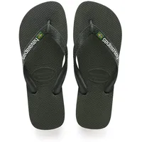 Havaianas Brasil Logo Zehentrenner, Green Olive, 37/38 EU