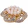 FIRETTI Brosche FIRETTI "Schmuck Geschenk Ansteckschmuck Blume Glitzersteine", gelb (gelbgoldfarben, kristallweiß, weiß, kristallweiß), Broschen, Damen, Messing, Perlen, Brosche, mit Strassstein - mit Süßwasserzuchtperle