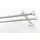 GARESA Gardinenschiene GARESA "Cubus, Quad Innenlauf", weiß, L:110cm, Gardinenstangen, Gardinenschiene, Innenlauf-Vorhanggarnitur, verlängerbar, Holz-Aluminium