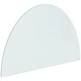 vidaXL Funkenschutzplatte Glas Halbrund 1000x600 mm