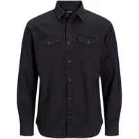 JACK & JONES Essential Sheridan Langarmhemd Black Denim L