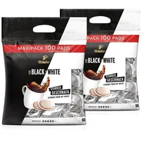 Tchibo Kaffeepads Vorratspack Maxipack, BLACK&WHITE, 200 Stück, 2x 100 Pads