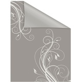 Lichtblick Fensterfolie Floral grau weiß B/L: ca. 100x180 cm (B x L)