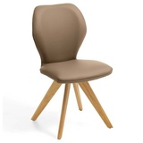 Niehoff Sitzmöbel Colorado Trend-Line Design-Stuhl Eichengestell - Leder Napoli stone