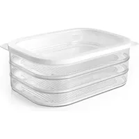 GOURMETmaxx Aufschnittboxen Kühlschrank 3 Lagen 3 x 550 ml