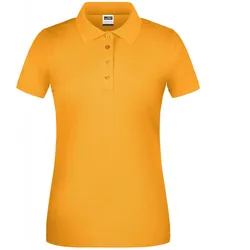 Damen Bio Polo T-Shirt "JN873" - XL - gold-yellow