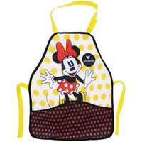 Kinderschürze - Disney Minnie Mouse - größenverstellbar & mit 2 Taschen - Schürze/beschichtet & wasserdicht - für Mädchen - Kinder - Backschürze/Baste..
