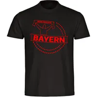 Multifanshop Herren T-Shirt - Bayern - Meine Fankurve -