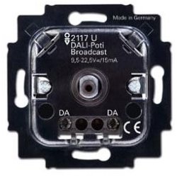 Busch-Jaeger DALI-Potenziometer-Einsatz 2117 U, für Broadcastbetrieb