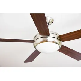 AireRyder Ursa Deckenventilator mit Beleuchtung 132 cm Silber/Walnuss