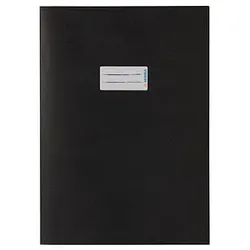 HERMA Heftumschlag glatt schwarz Papier DIN A4