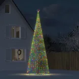 vidaXL Weihnachtsbaum Kegelform 1544 LEDs, Mehrfarbig 500 cm