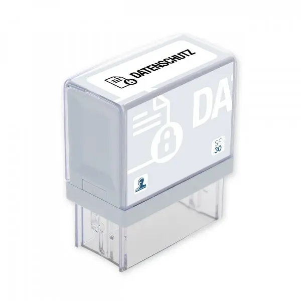 Office SF30 Lagertext Stempel mit Text "Datenschutz" (ca. 47x13 mm) Textstempel