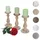 MCW Kerzenständer-Set 3er Set Holz Beige