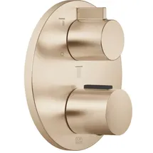 Dornbracht UP-Thermostat mit Dreiwege-Mengenregulierung, Light Gold gebürstet