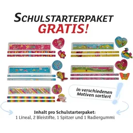 ROTH Schultüte Pferd Bella, eckig, 850 mm, mit Wollmähne Tüllverschluss, mit Wollmähne und Glitzerborte - Braun