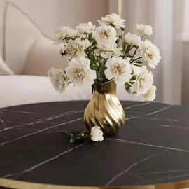 lookway Soleil Gold Schwarz Marmor 70 x 47 x 50 cm