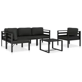 vidaXL Garten-Lounge-Set anthrazit 49233