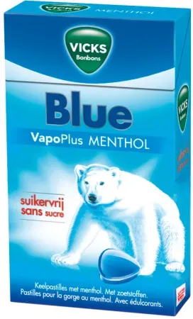 Vicks/Wick Blau Hustenbonbons Ohne Zucker Schachtel 40g