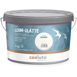 conluto Lehm-Glätte Edelweiß - 5 kg Eimer