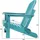 ASPERO Gartenstuhl Adirondack 75 x 75 x 83 cm grau/türkis