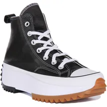 Converse Run Star Hike Platform Foundational Leather A04292C Unisex - Schwarz
