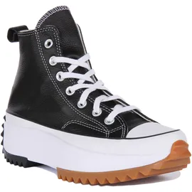 Converse Run Star Hike Platform Foundational Leather A04292C Unisex - Schwarz
