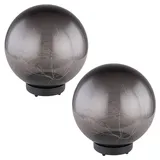 GLOBO 2x LED Solar Außen Steh Tisch Leuchten Terrassen Lichterkette Kugel Park Lampe