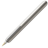 Lamy dialog 3 Füllhalter 074 – faszinierender Füller im Palladium-Finish mit Drehmechanik und mit voll versenkbarer, partiell platinierter 14 kt - Goldfeder – Federstärke F