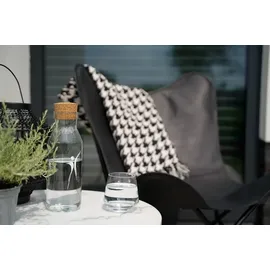 Lesli Living Buffalo Gartenstuhl 75 x 75 x 87 cm schwarz klappbar