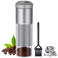 Kaffeemuehle Elektrische Espresso Muehle Klein: COTGCO Tragbare Kaffeebohnen Mühle mit Edelstahl Kegelmahlwerk USB - 1600mAh Akku für 15 bis 20 Anwendungen - Mini fuer Reise