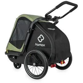 Hamax Pluto M Hundeanhänger grün/schwarz 2025
