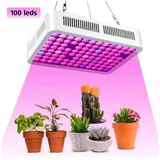 ZEUOPQ Pflanzenlampe LED Pflanzenlicht Vollspektrum wachsen Licht Pflanze wachsen Licht300W, LED Grow Lampe mit Rot Blau Licht, Pflanzenleuchte für Zimmerpflanzen Gemüse und Blumen, Rückseitiger Lüfter,keine Sorge um die Wärmeableitung weiß