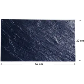 Excellent Houseware Herdabdeckplatte 52 x 30 cm marineblau