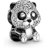 Pandora Charm Silber Funkelnder Süßer Panda