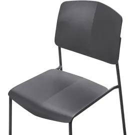 Beliani Esszimmerstuhl Schwarz