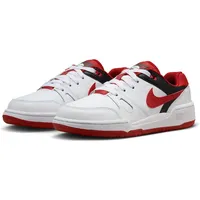 Nike Full Force Low in weiß - White/Mystic red-black