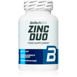 BioTechUSA Zinc Duo Tabletten für eine einwandfreie Funktion des Organismus 60 TABL