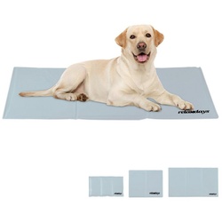 relaxdays Hundematte Kühlmatte Hund grau, 60 x 100 cm 60 cm x 100 cm