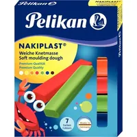Pelikan Nakiplast Knete 7 Farben 125 g