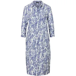GOLDNER Sommerkleid Mini Gemustert Blau 46