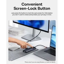 Baseus Gleam Series II USB-A/USB-C PD/HDMI/DP/RJ45/SD/TF – Schwarz