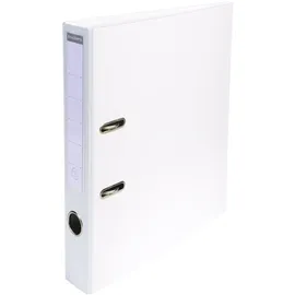 Exacompta 53548E 10er Pack Premium PVC-Ordner Prem ́Touch Pastell. 5 cm schmal DIN A4 Maxi, Weiß