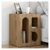 vidaXL Nachtschrank Artisan-Eiche 40 x 35 x 50 cm Braun