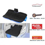 Lescars Auto Luftmatratze: Aufblasbares Bett für den Auto-Rücksitz mit 12-Volt-Luftpumpe