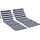 Outsunny Gartenliege 142 x 51 x 40 cm Blau/Weiß