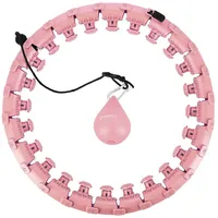HMS HHW01 Hula-Hoop-Reifen mit Tabs und Gewichten rosa
