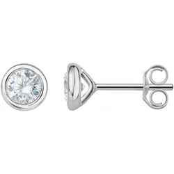 Paar Ohrhänger VIVANCE, silber, Ohrringe, Damen, Damen, 0.27 ct, Weißgold 750-Diamanten, Weißgold 750, Diamanten, Damen Gold Schmuck Zarge