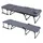 LINDER EXCLUSIV Klappliege 2in1 Schwarz/Grau