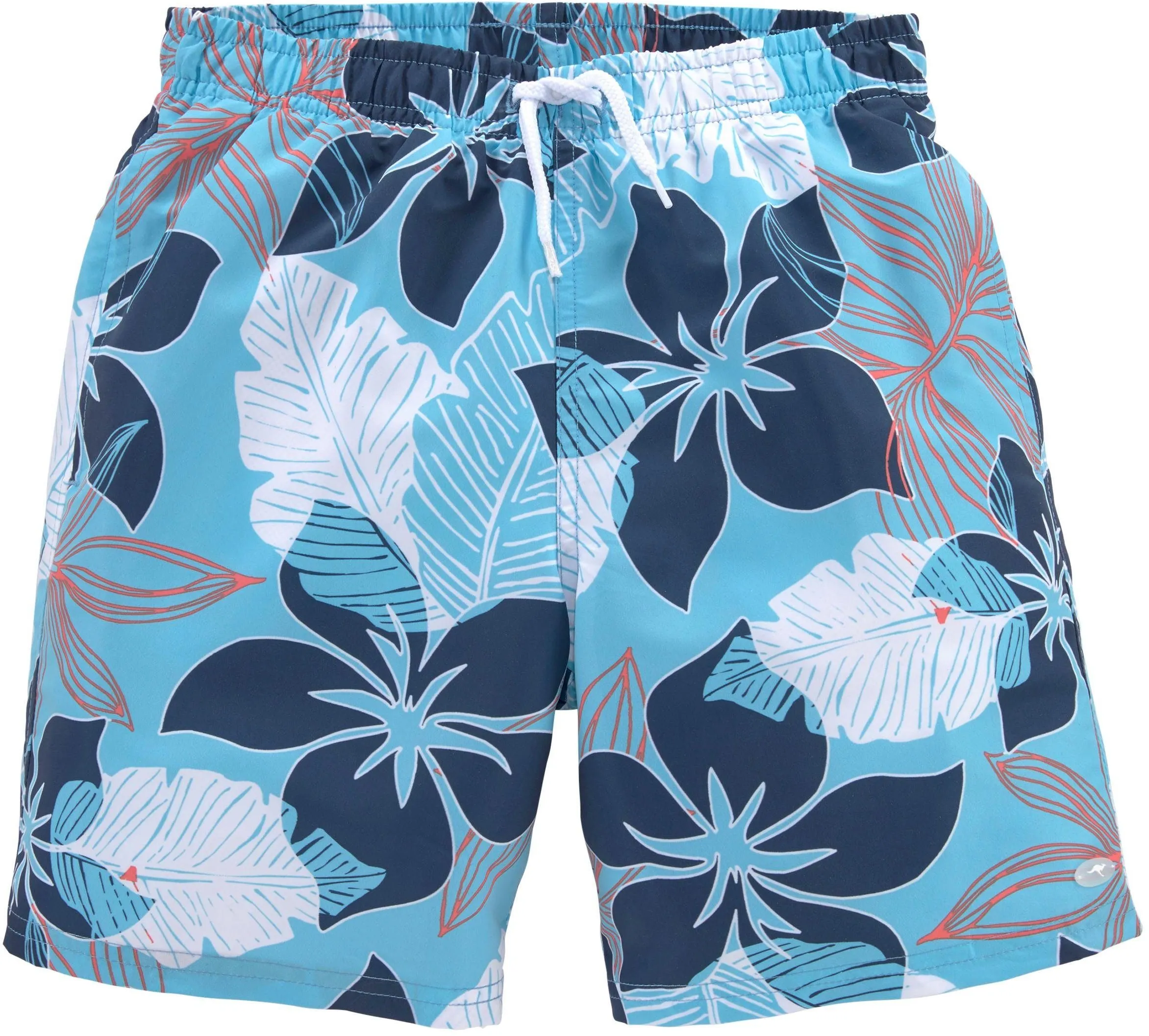 KangaROOS Badeshorts »Moloka Kids«, (1 St.), mit Hawaiiprint KangaROOS blau 158/164